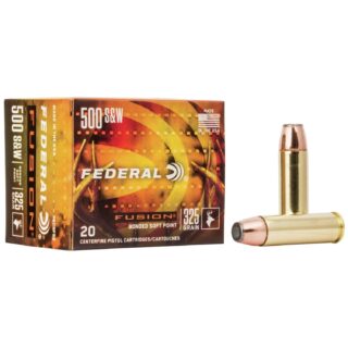 Federal Fusion Handgun Ammunition .500 S&W 325 gr FFSN 1450 fps 20/box