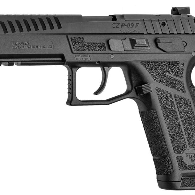 CZ P-09F NOCTURNE 9MM PISTOL OPTIC READY BLACK SAFETY/DECOCKER 2-19RD MAGS