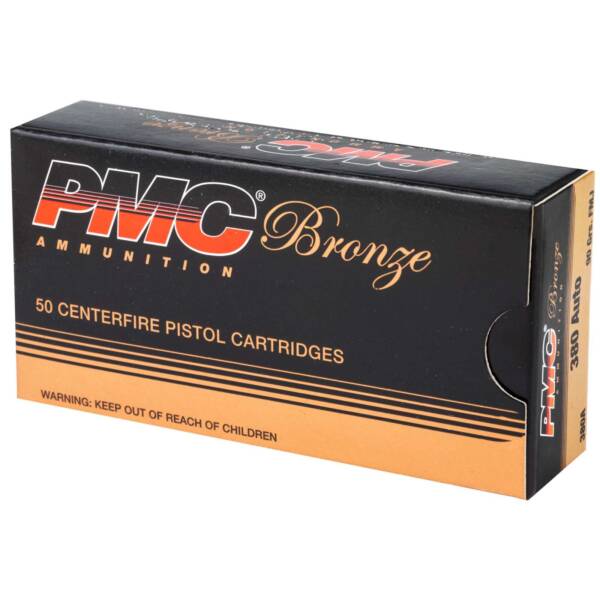 PMC BRONZE 380 AUTO 90GR FMJ 50RD BX 1000RD CASCE - Image 2