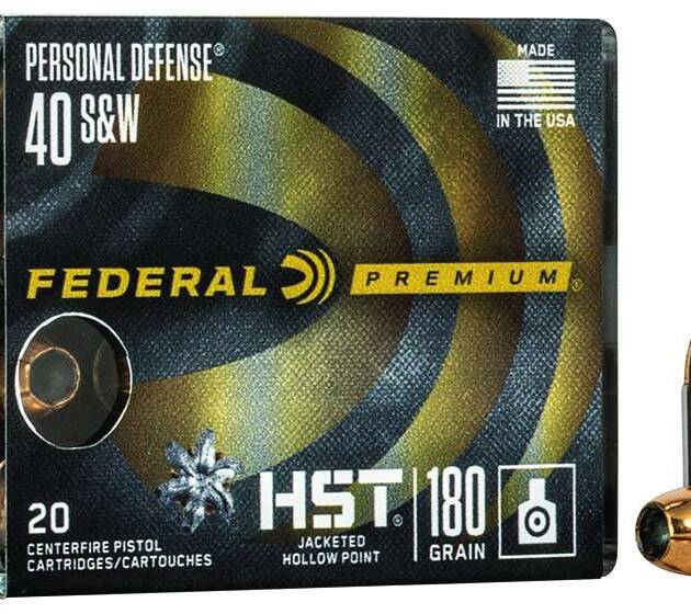FEDERAL 40 S&W 180GR HST JHP 20 RD/BX 10 BX/CS
