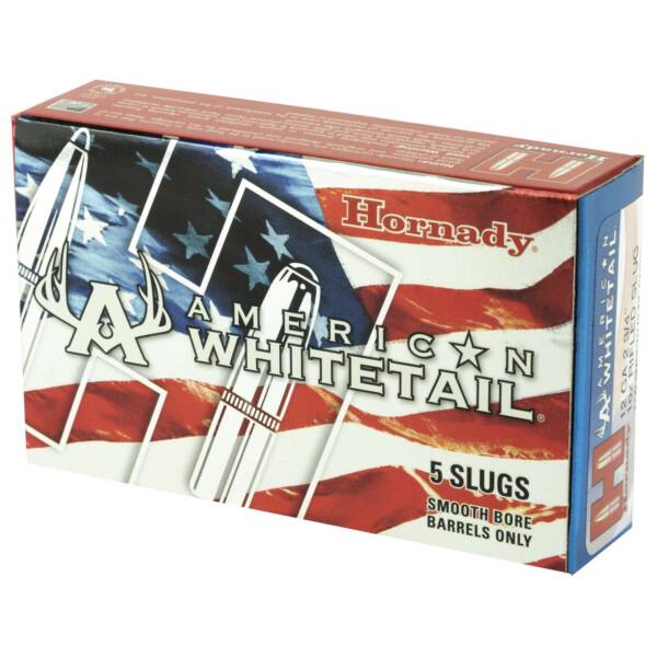 HORNADY AW 12GA RIFLED SLUG 1OZ 5RD BX 100RD CASE - Image 2