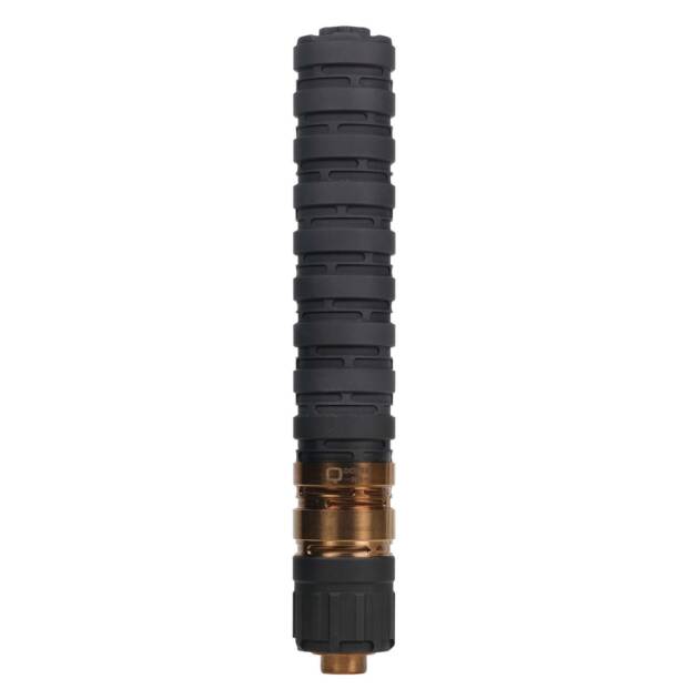 Q ERECTOR 9 SUPPRESSOR 9MM MODULAR ALUMINUM, SS BLST BAFFLE, 1/2X28 BLACK