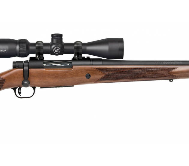 MOSSBERG PATRIOT 308 WIN 22" BLK/WALNUT VORTEX 3-9X40 SCOPE