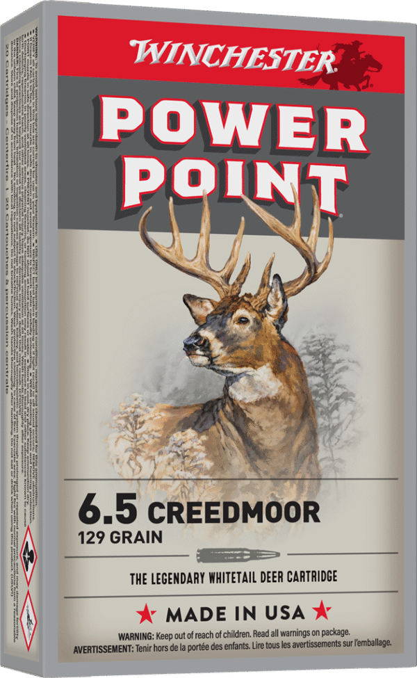 WINCHESTER POWER POINT 6.5CM 129GR 20RD BX 200RD CASE