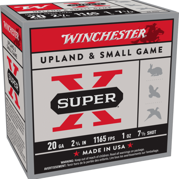 WINCHESTER SUPER X UPLAND HVY 20G 2-3/4" #7.5 1OZ 25RD BX 250RD CS