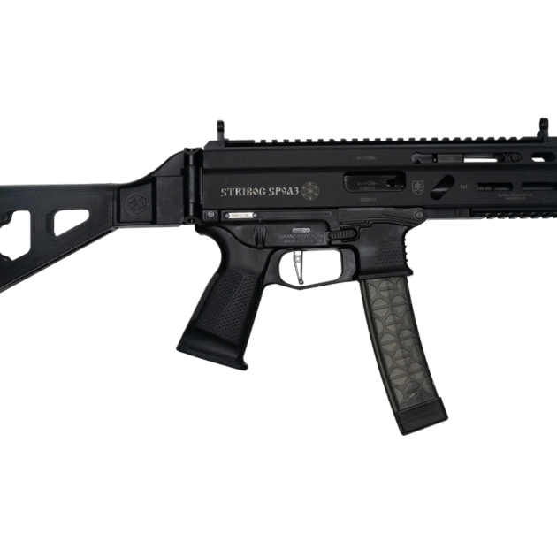 GRAND POWER STRIBOG SP9A3 9MM SUB BLK PSTL W/SBT BRC 8" THRD BRL 3-30RD