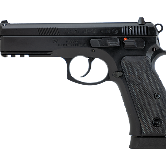 CZ 75 SP-01 9MM PISTOL BLACK FIXED SIGHTS, MANUAL SAFETY 2-10RD MAGS