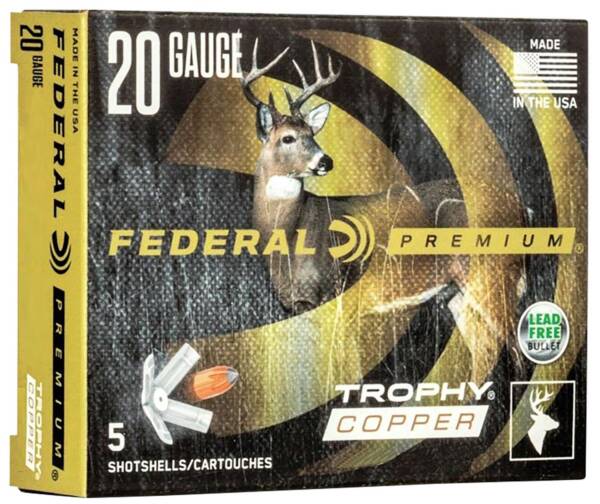 FEDERAL 20GA 2-3/4"  275GR FREIGHT TRAIN COPPER SABOT SLUG 5 RD/BX 10 BX/CS