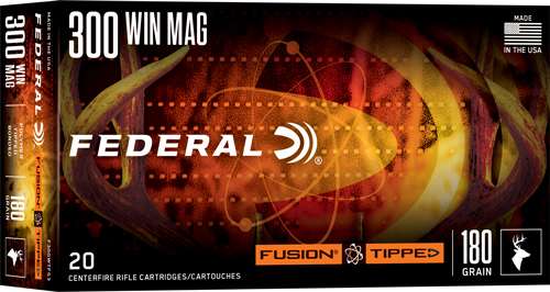 FEDERAL 300 WIN MAG 180GR FUSION TIPPED 20 RD/BX 10 BX/CS