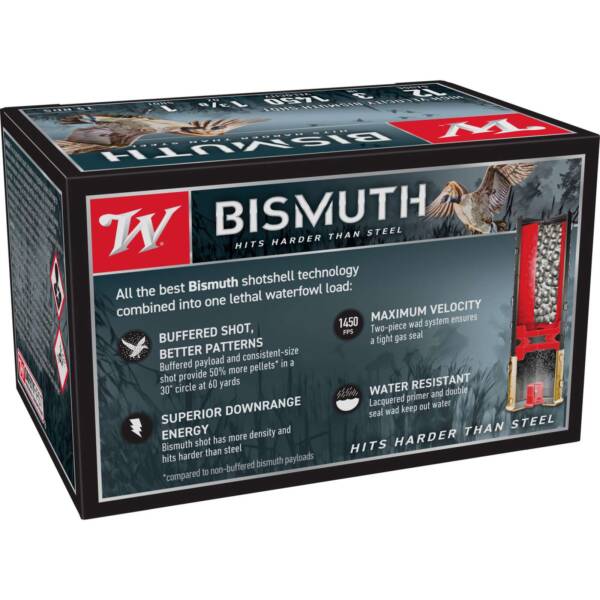 WINCHESTER 12 GA 3" #1  BISMUTH 1-3/8OZ 15 RD/BX 10 BX/CS - Image 2