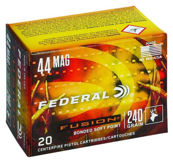 FEDERAL 44 REM MAG 240GR FUSION 20 RD/BX 10 BX/CS