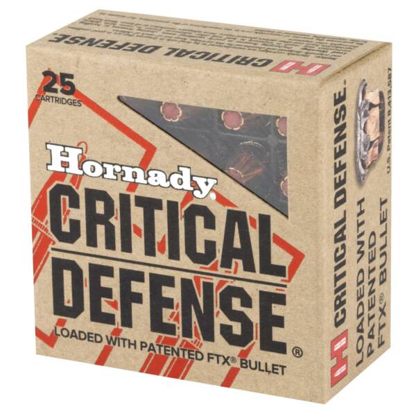 HORNADY CRITICAL DEFENSE 9MM 115GR 25RD BX 250RD CASE - Image 2