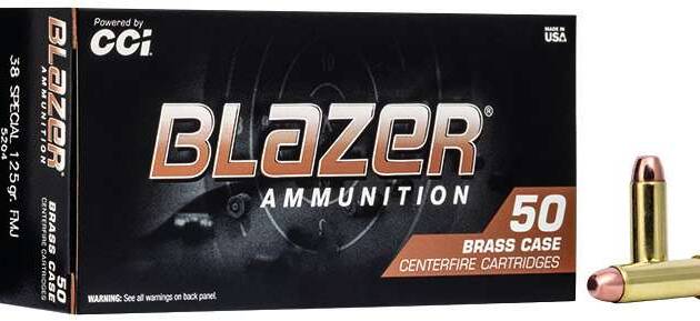 CCI 38 SPL 125 FMJ BLAZER BRASS 50 RD/BX 20 BX/CS