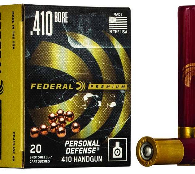 FEDERAL 410GA 3" 9 PELLET 4 BUCK "PERSONAL DEFENSE" 20 RD/BX 10 BX/CS