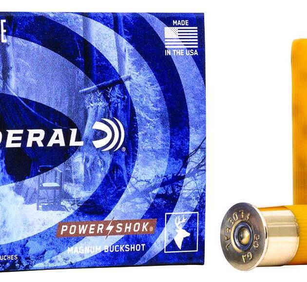 FEDERAL 20GA 3" MAG. 18 PELLETS-2 BUCK 5 RD/BX 50 BX/CS