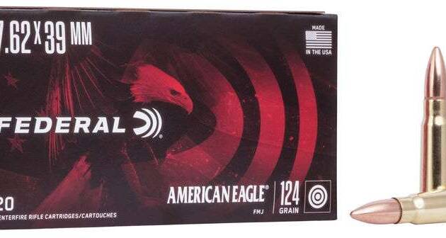 FEDERAL 7.62X39 124GR FMJ 20 RD/BX 25 BX/CS