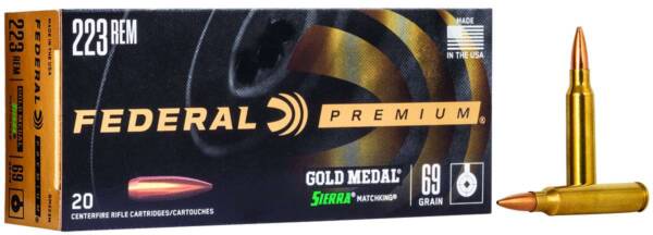 FEDERAL 223 REM 69GR SIERRA MK BTHP 20 RD/BX 10 BX/CS