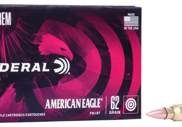 FEDERAL AE 223REM 62GR FMJ 20RD/BOX 25BX/CS