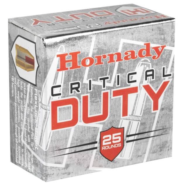 HORNADY CRITICAL DUTY 9MM 135GR+P FTX 25RD BX 250RD CASE