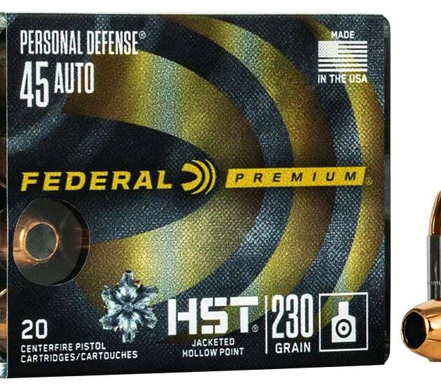 FEDERAL 45 AUTO 230GR HST 20 RD/BX 10 BX/CS