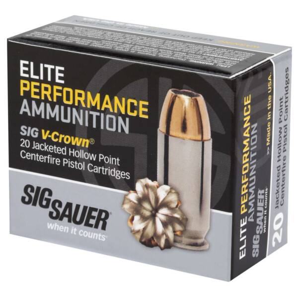 SIG SAUER V-CROWN 9MM 124GR JHP 20RD BX 200RD CASE - Image 2