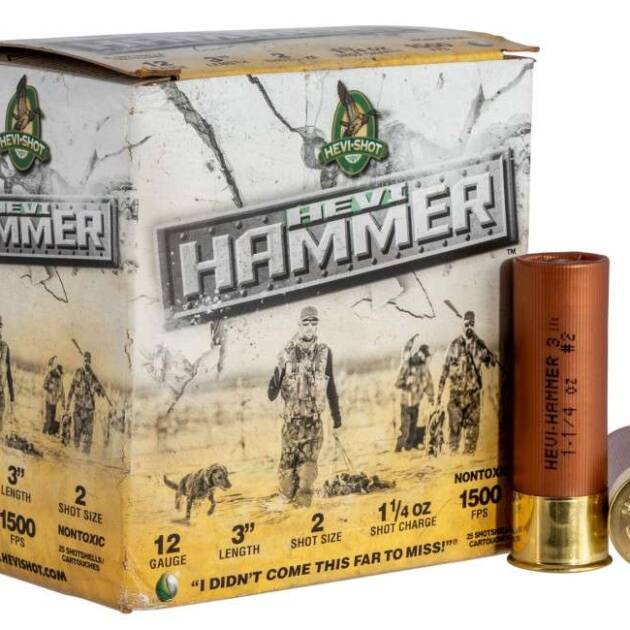 HEVI-SHOT HEVI-HAMMER 12GA 3IN 1-1/4OZ #2 25 RD/BX 10 BX/CS
