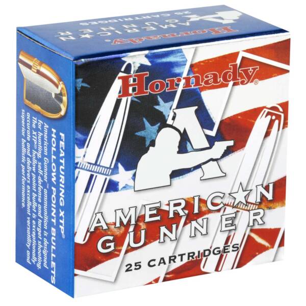 HORNADY AMERICAN GUNNER 9MM LUGER 115GR XTP 25RD BX 250RD CASE