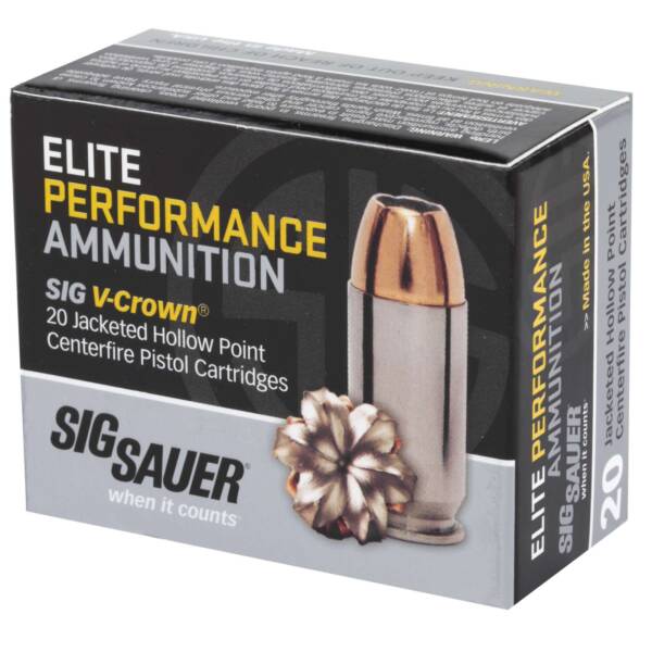 SIG SAUER V-CROWN 9MM 147GR V-CROWN JHP 20RD BX 200RD CASE - Image 2