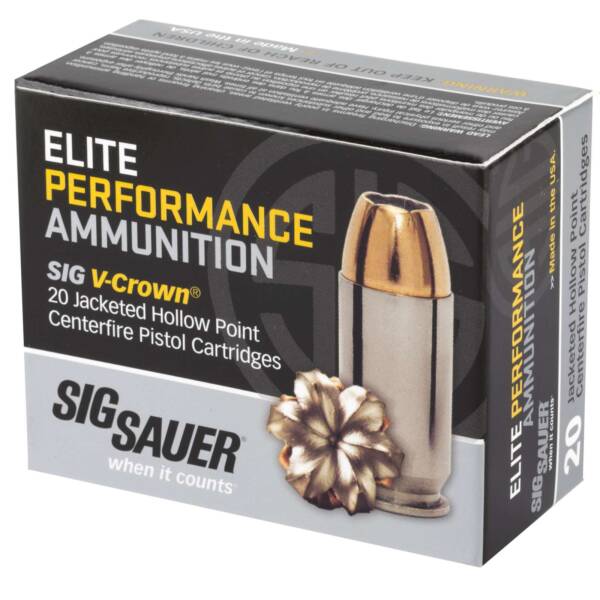 SIG SAUER V-CROWN 45ACP 230GR JHP 20RD BX 200RD CASE - Image 2