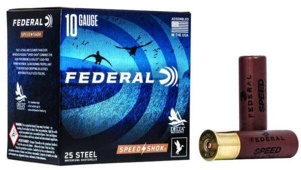 FEDERAL 10GA 3-1/2" 1-1/2OZ BB 25 RD/BX 10 BX/CS