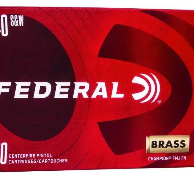 FEDERAL 40 S&W 180GR FMJ 50 RD/BX 20 BX/CS
