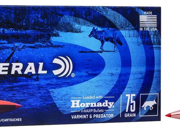 FEDERAL 243 WIN 75GR HORNADY V-MAX 20 RD/BX 10 BX/CS