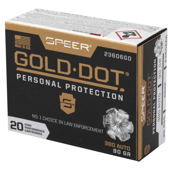 SPEER 380 AUTO 90 GR GDHP AMMO 20 RD/BX 10 BX/CS - Image 2