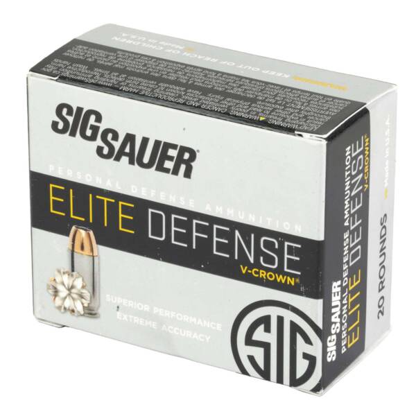 SIG SAUER ELITE V-CROWN JHP 10MM 200G NICKEL CASE - Image 2