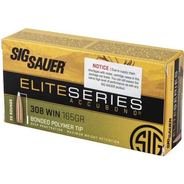 SIG SAUER ELITE ACCUBOND 308WIN 165G 20RD BX - Image 2