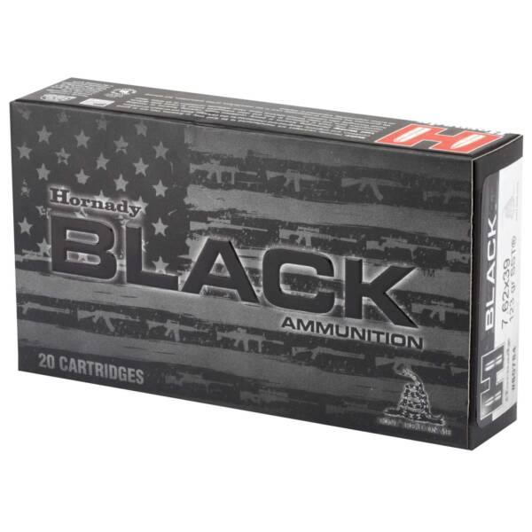 HORNADY BLACK 7.62X39 123 GR SST 20RD BX 200RD CASE - Image 2