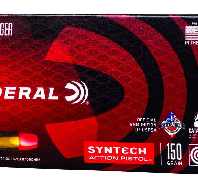 FEDERAL 9MM LUGER 150GR SYNTECH ACTION PISTOL TSJ FLAT NOSE 50 RD/BX 10 BX/CS