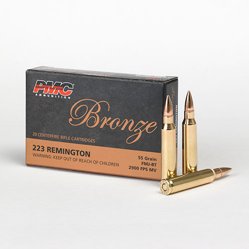 PMC 223A 223REM 55GR FMJBT 20RD BOX 1000RD CASE