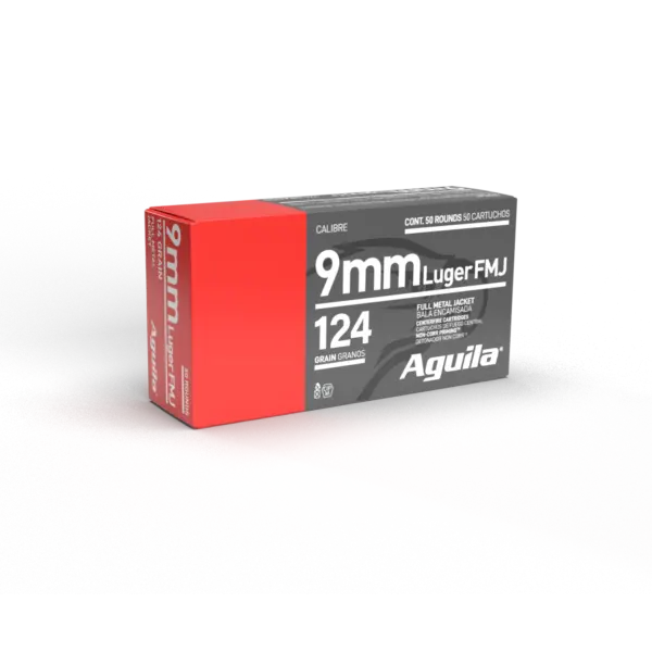 AGUILA 9MM FMJ 124GR 50RD BOX 20 BXS PER CS