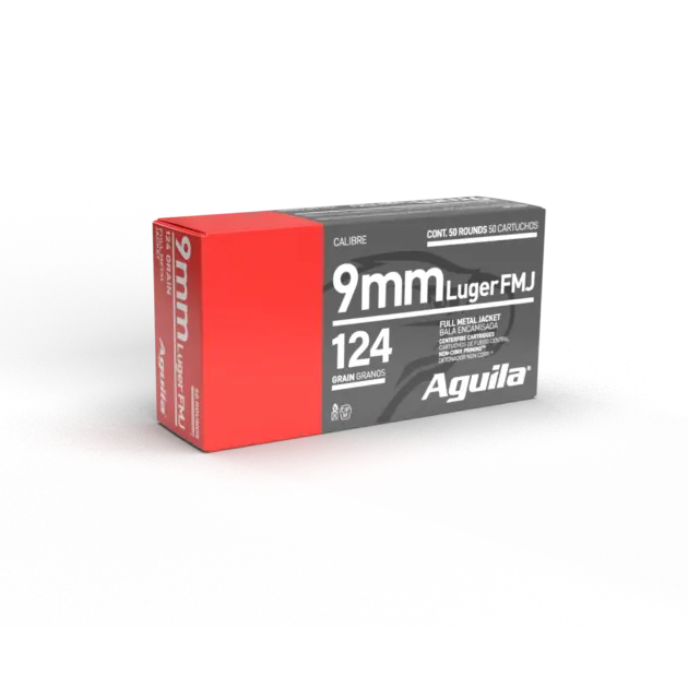 AGUILA 9MM FMJ 124GR 50RD BOX 20 BXS PER CS