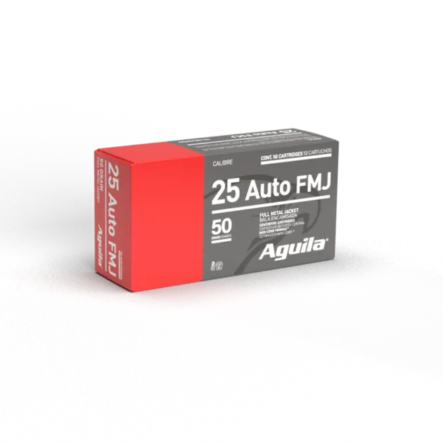 AGUILA 25 AUTO FMJ 50GR 50RD BOX 20 BXS PER CS