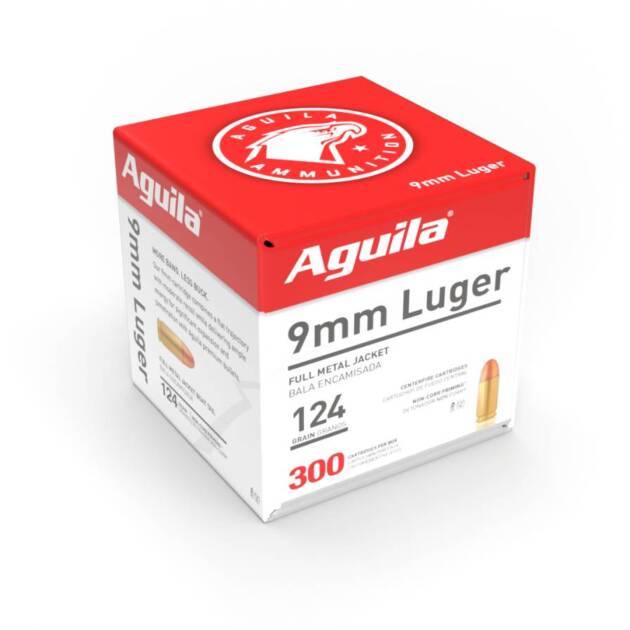 AGUILA 9MM FMJ 124GR BULK PK 300RD 4 PER CS