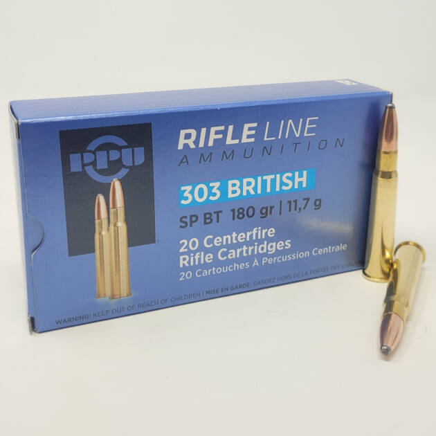 PPU 303 BRITISH 180GR SP 20RD BOX 10 BOXES PER CASE
