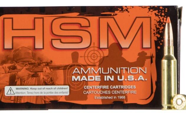 HSM AMMUNITION 300 WIN MAG 165GR TIPPING PT 20RD BOX 20 BOXES PER CASE