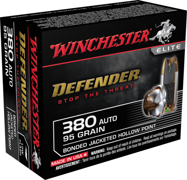 WINCHESTER SPRME 380ACP 95GR JHP