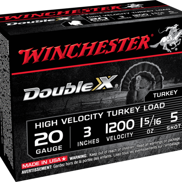 WINCHESTER DOUBLE X 20G 3" #5  1-5/16OZ 10RD BX 100RD CS