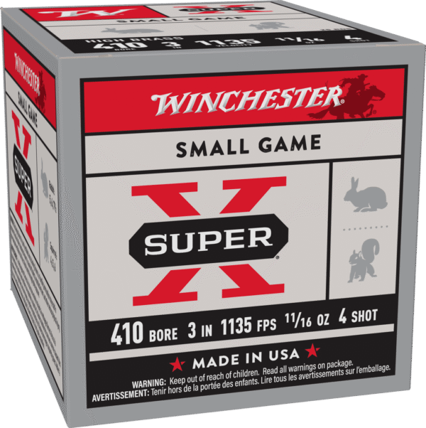 WINCHESTER SPR-X HB GL 410GA 3" #4 25RD BX 250RD CS