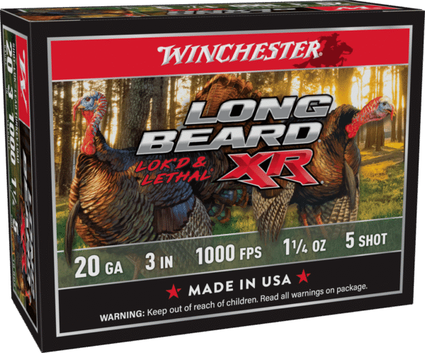 WINCHESTER LONG BEARD XR 20G 3" #5  1.25OZ 10RD 100RD CS