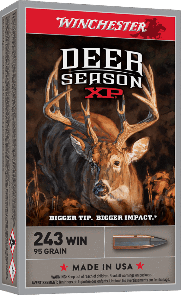 WINCHESTER DEER SEASON XP 243 WIN 95GR 20RD BX 200RD CASE