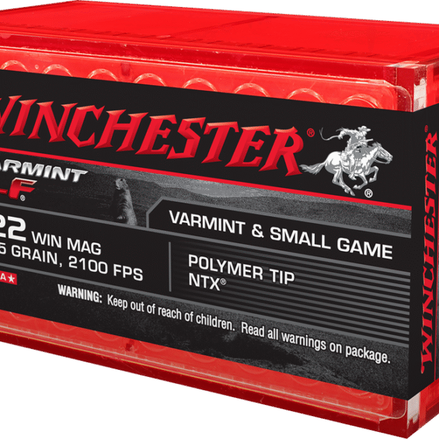 WINCHESTER VRMNTLF 22WM 25GR POLY TIP 50RD